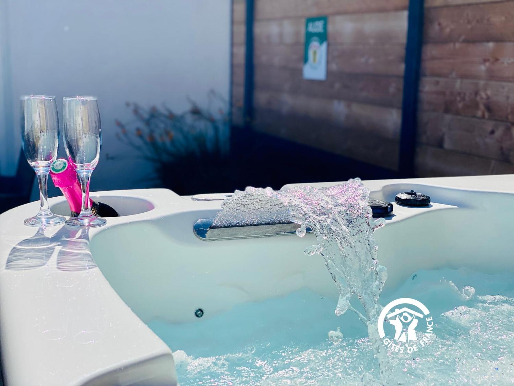 Gite & Spa Le Villemachois - 4 Etoiles - Jacuzzi Couvert - Calme Et Independant - Clim - Parking - 5 Min Carcassonne Villemoustaussou Bagian luar foto