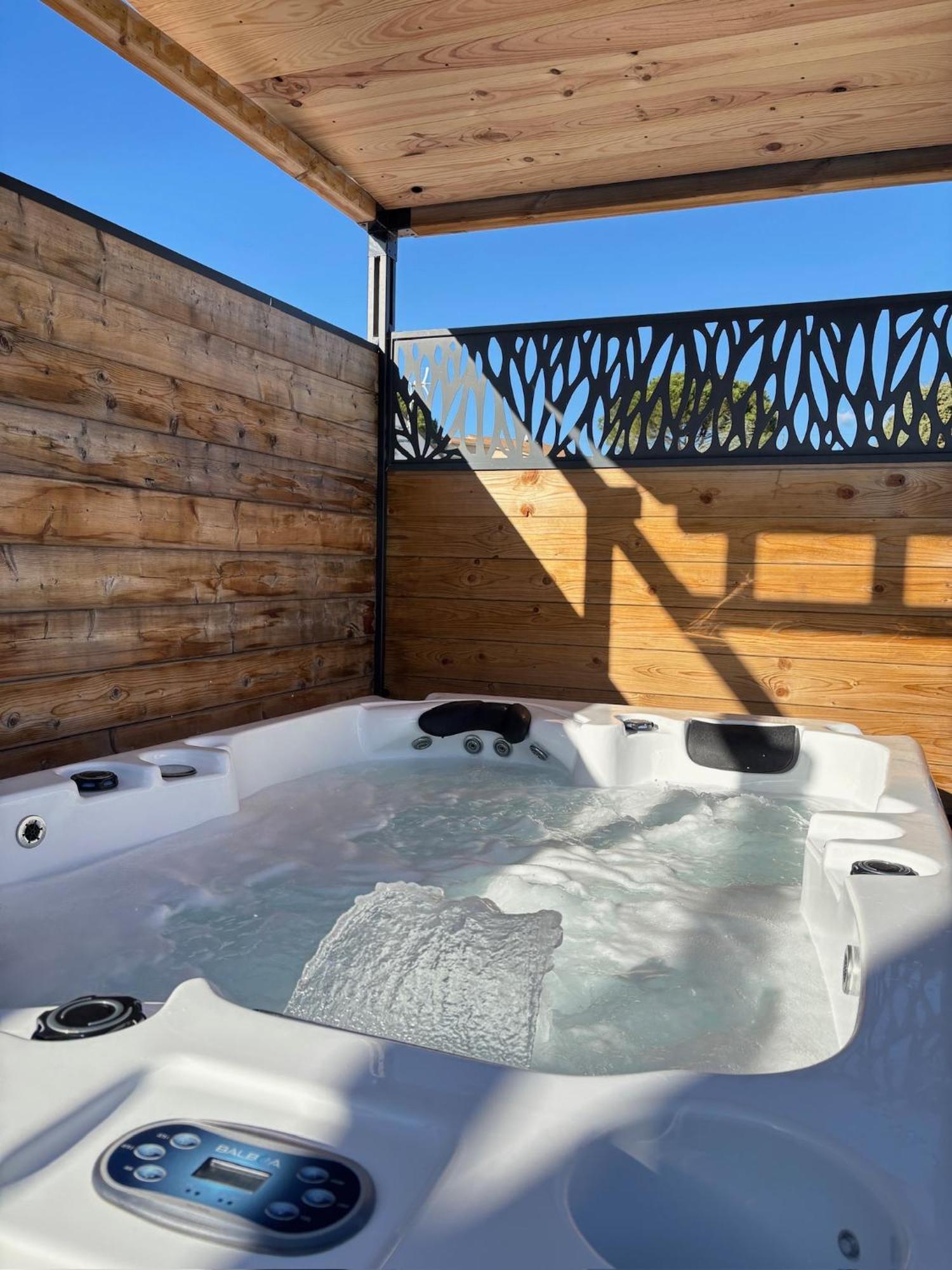Gite & Spa Le Villemachois - 4 Etoiles - Jacuzzi Couvert - Calme Et Independant - Clim - Parking - 5 Min Carcassonne Villemoustaussou Bagian luar foto